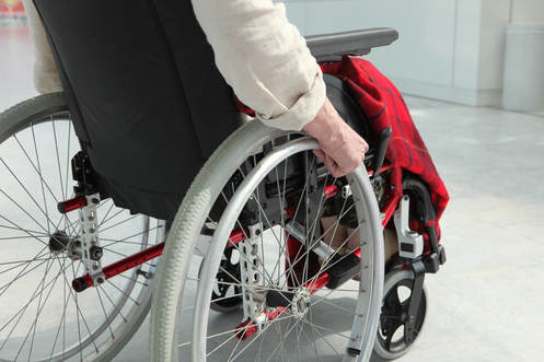 MS Patient in Wheelchair Picture